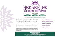 Desktop Screenshot of hedgehogs-gardening.co.uk